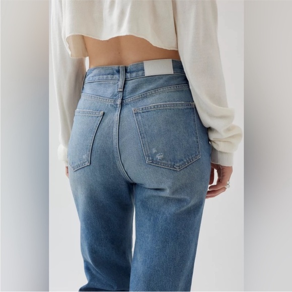 PISTOLA Cassie High-Waisted Straight Leg Jean in Belmont Distressed Wash - 25 - Picture 3 of 10